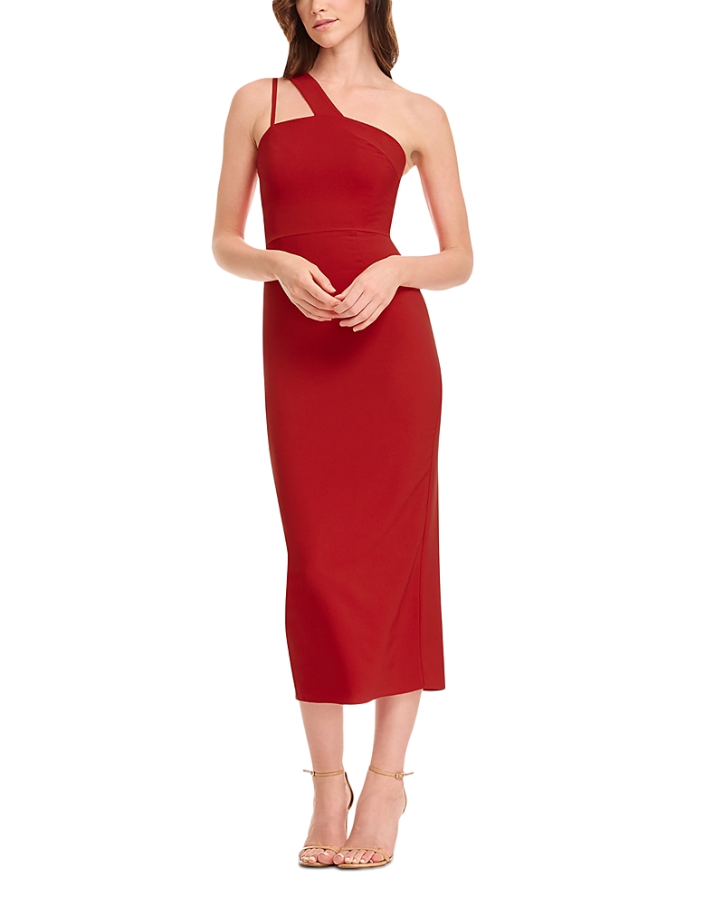 Dress the Population April One Shoulder Midi Dress