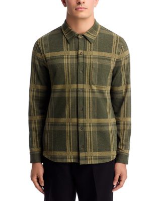 Plaid Knit Shirt Jacket