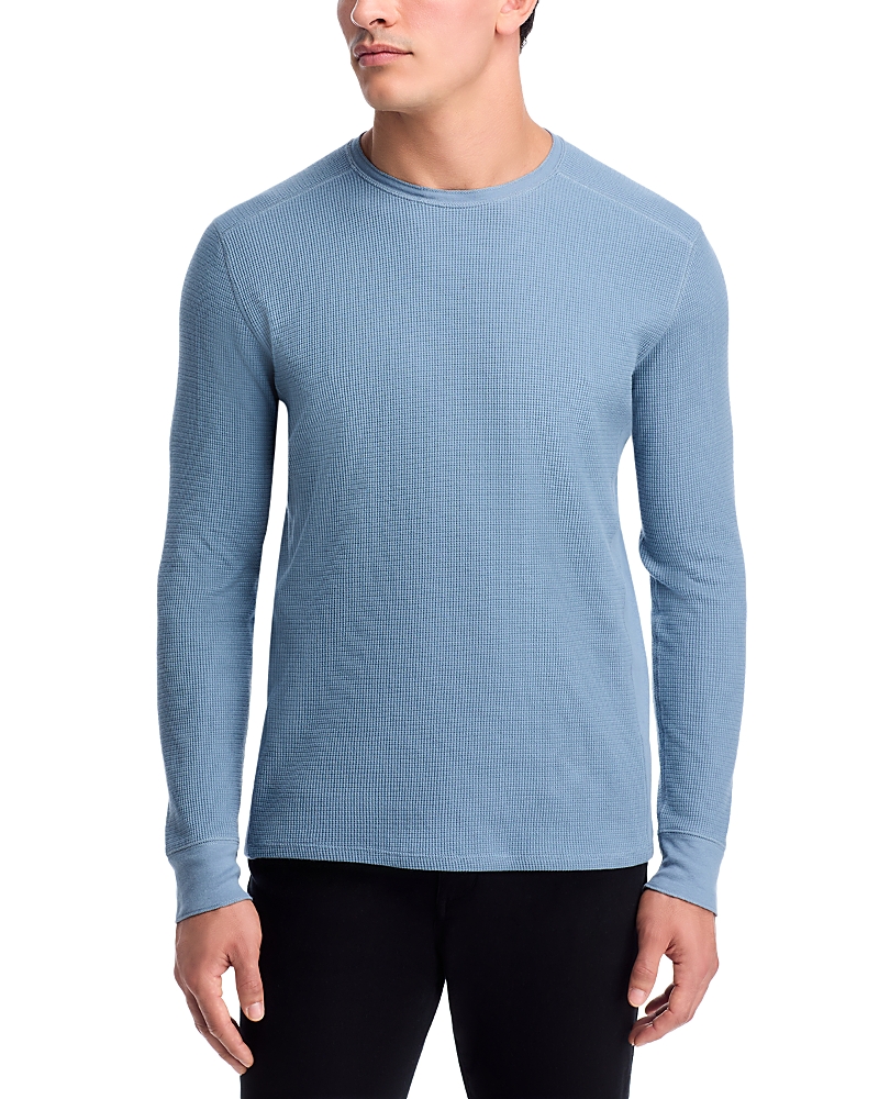 Vince Thermal Crewneck Shirt In Blue