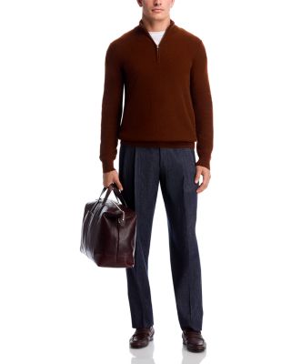 Thermal Quarter Zip Polo Sweater