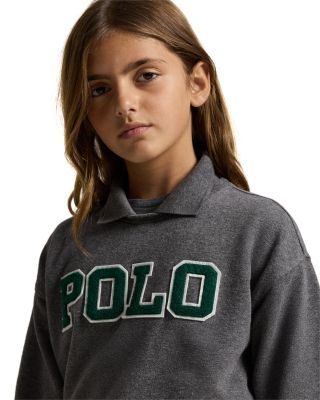Girls&#39; Logo Fleece Polo Sweatshirt - Big Kid