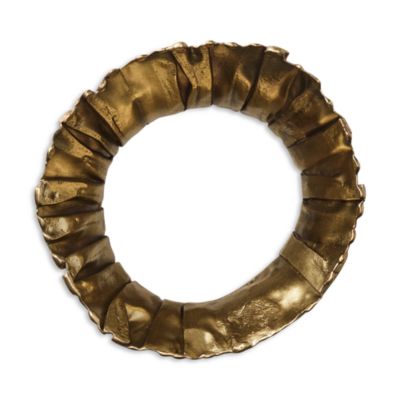 Clinched Napkin Ring in Gold and Silver