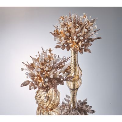 Gilded Spray Floral Bouquet, 11"