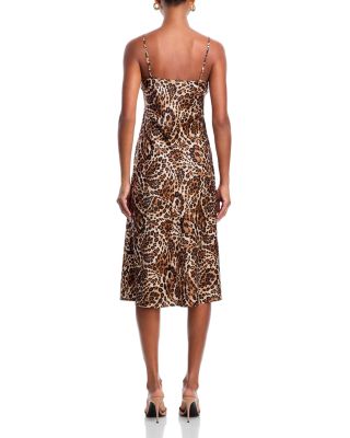 Chalia Mid Length Silk Slip Dress