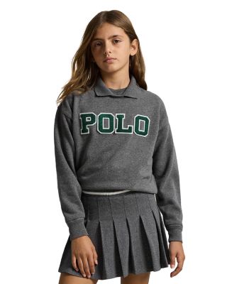 Girls&#39; Logo Fleece Polo Sweatshirt - Big Kid
