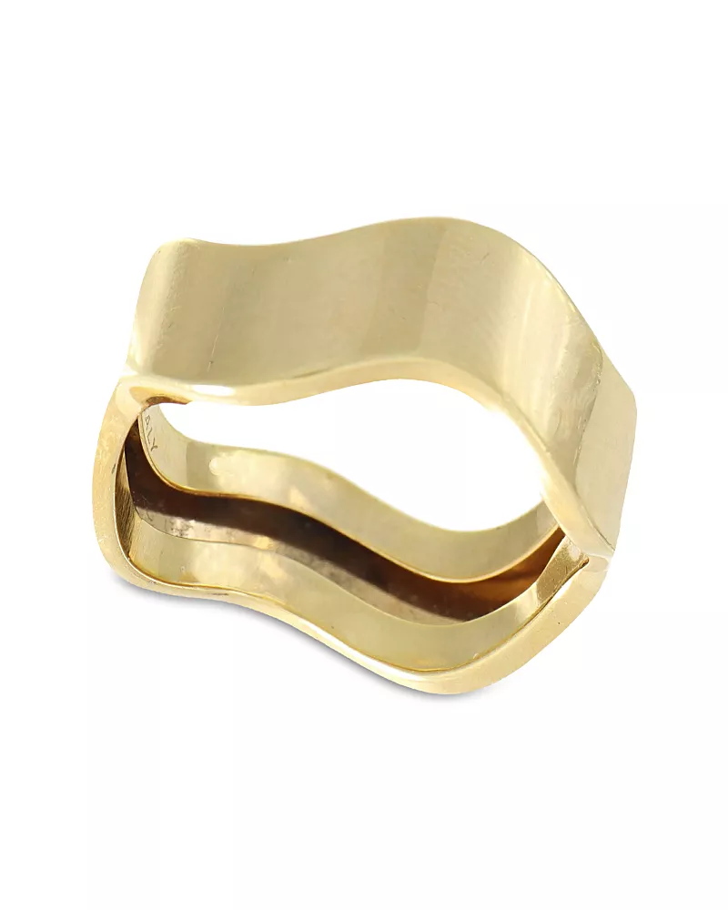Bloomingdale's Fine Collection Polished Wave Ring in 14K Yellow Gold