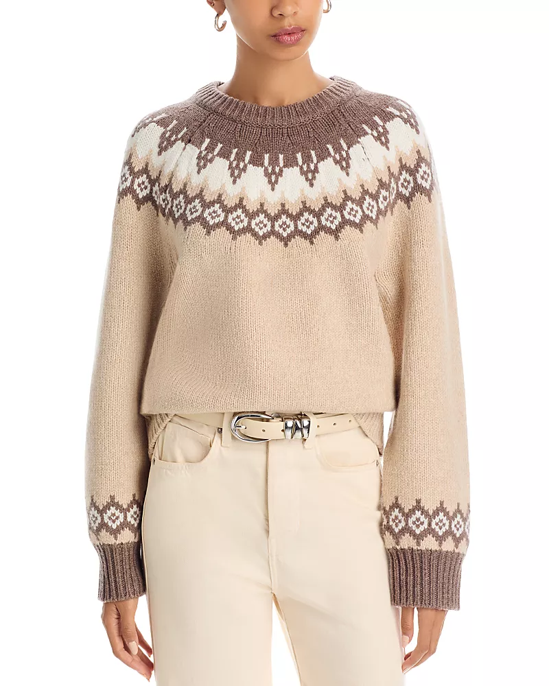 rag & bone Beth Wool Fair Isle Sweater