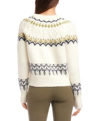 Astrid Fair Isle Cardigan Sweater 