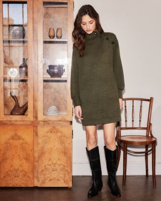 Brenna Mock Neck Dress
