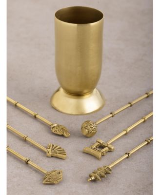 Magnolia Cocktail Picks, Set of 6