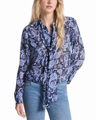 Paisley Bow Blouse