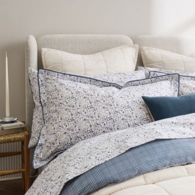 Ditsy Gingham Duvet Cover Set, Full Queen