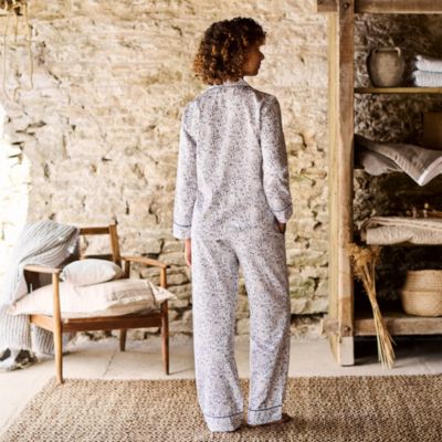 Ditsy Gingham Cotton Pajama Set