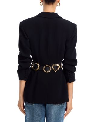 Gold Belt Scrunched Cheyenne blazer