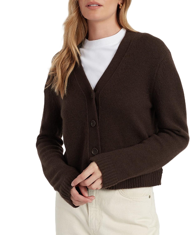 Chinti & Parker Women's Pure Cashmere Cardigan In Brown