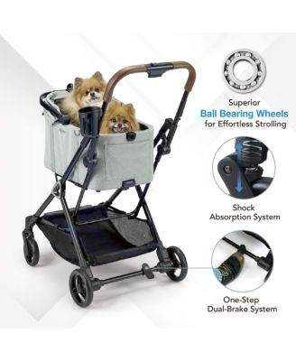  Tinker Small Detachable with Compact Buggy for Cats & Small Dogs Pet Stroller