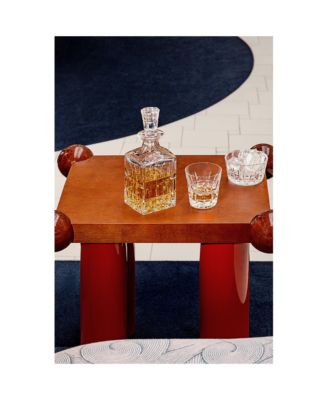 Manhattan On the Rocks Set: Square Decanter &amp; 2 Medium Old Fashion Glasses