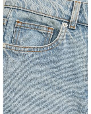 Petites Selin Straight Leg Jeans in Pale Blue