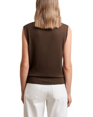 Harper Wool Sleeveless Slouch Neck Top