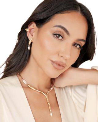 Imitation Pearl Liquid Luxe Drop Earrings