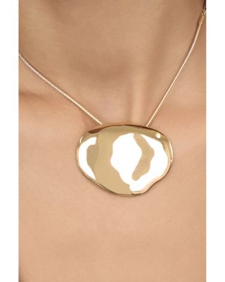 Molten Metal Adjustable Pendant Necklace, 30.5"