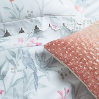 Antelope Embroidered Decorative Pillow, 14 x 26