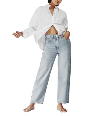 Selin Straight Leg Jeans in Pale Blue