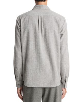 Herringbone Long Sleeve Popover Shirt