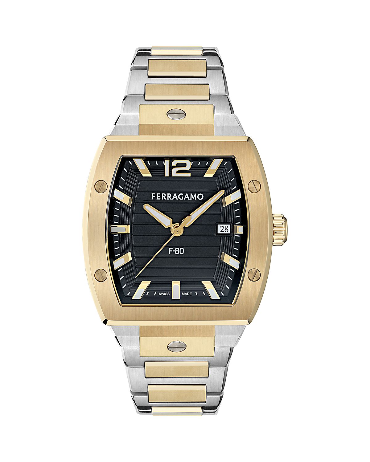 Ferragamo F-80 Tonneau Watch, 42 x 41.8mm