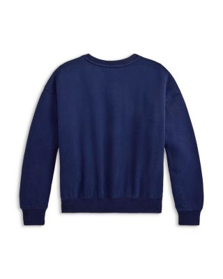 Girls' Polo Bear Fleece Boxy Sweatshirt - Big Kid, Little Kid