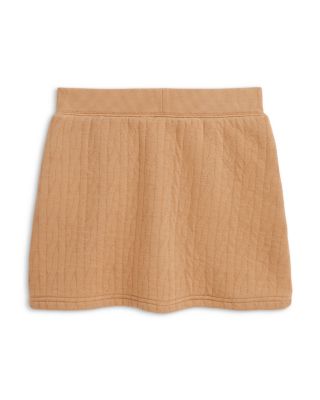 Girls&#39; Quilted Cable Motif Skirt - Big Kid