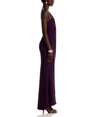 Cutout One Shoulder Gown - Exclusive