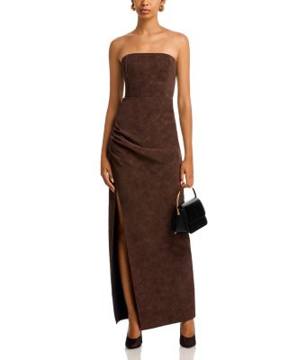 Alfie Faux Suede Maxi Dress
