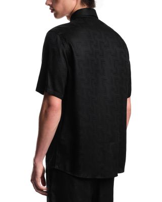 Zig Zag Jacquard Regular Fit Button Down Shirt