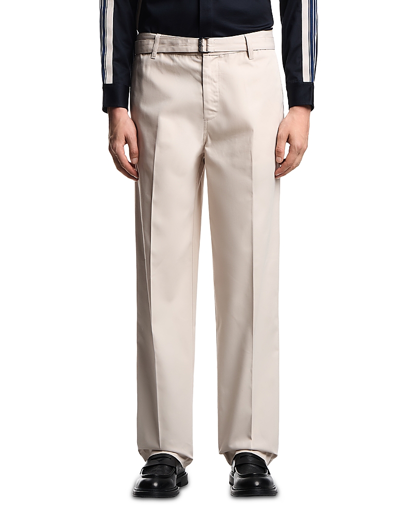Emporio Armani Trousers With Removable Belt In White