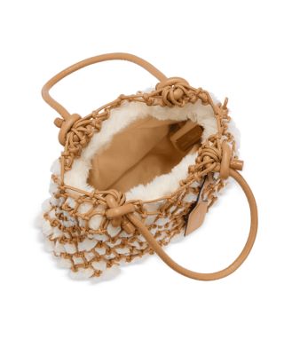 Faux Fur Macrame Mini Sac Tote