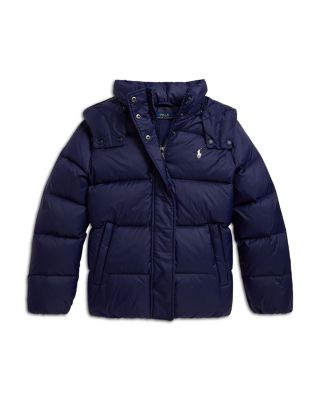 Girls' Down Hooded Jacket - Big Kid, Little Kid