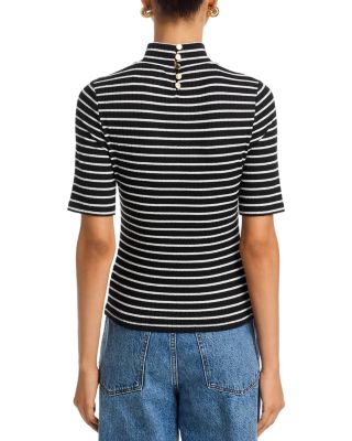 The Knit Ribbed Turtleneck Tee