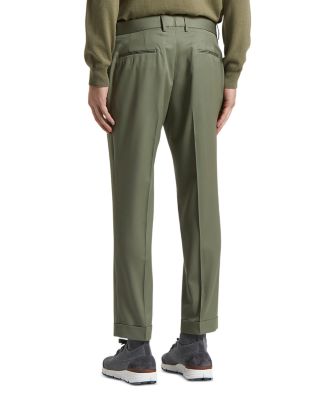 Curtain Style Wool Trousers