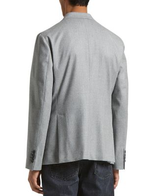 Solid Regular Fit Peak Lapel Sport Coat