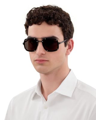 Santos de Cartier Pilot Sunglasses, 58mm