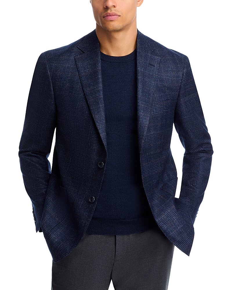 The Men's Store At Bloomingdale's Loro Piana Wool, Silk & Cashmere Fabric Plaid Unstructured Regular In Multi