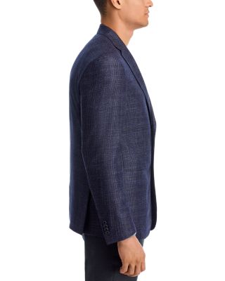 Loro Piana Wool, Silk & Cashmere Fabric Plaid Unstructured Regular Fit Sport Coat - Exclusive