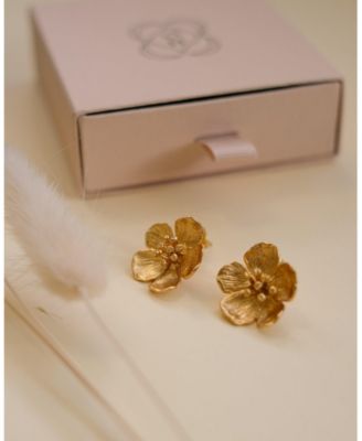 Buttercup Flower Stud Earrings
