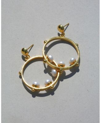 Aristea Bead Hoop Earrings