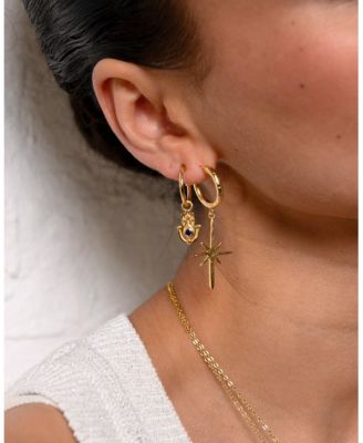 Northern Star Hoop Earrings