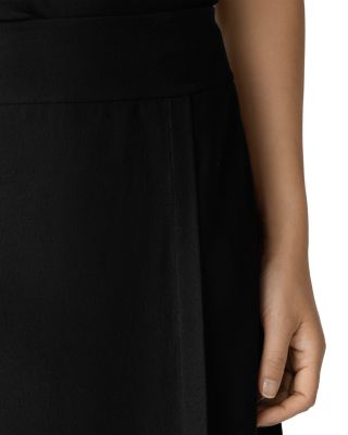 Wrap Front Midi Skirt