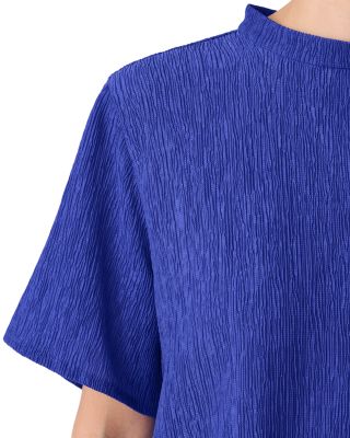 Mock Neck Short Sleeve Top