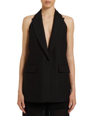 Body Black Sleeveless Blazer