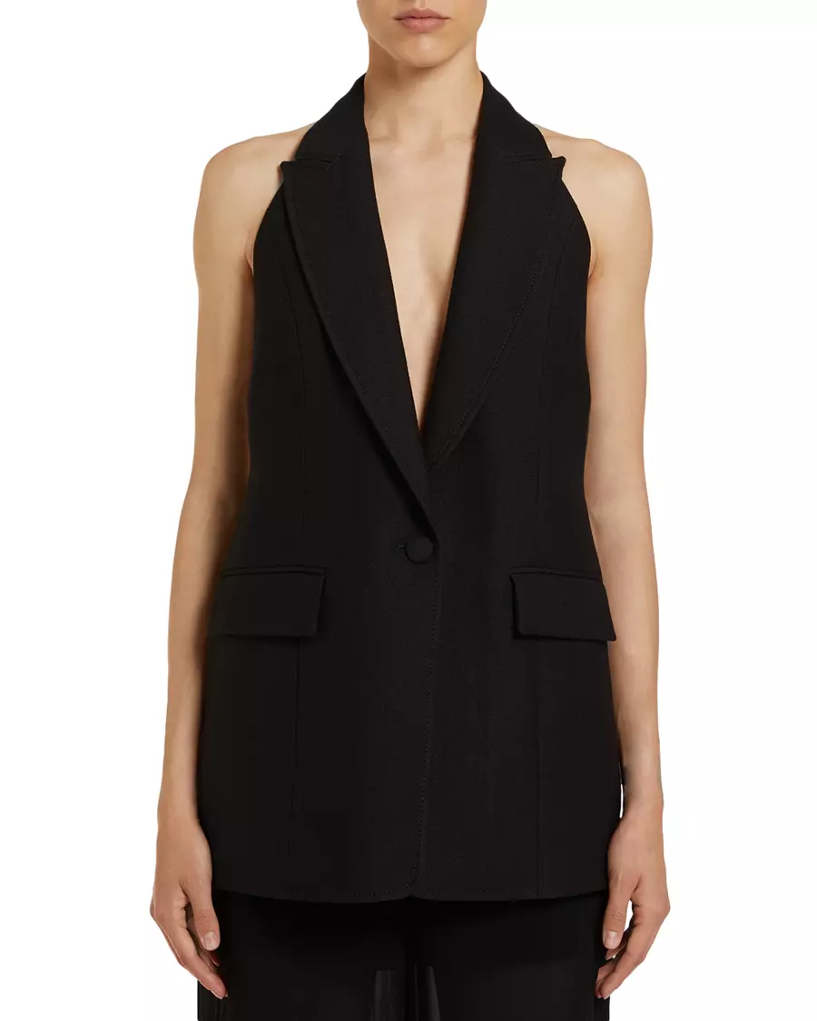 Marella Body Black Sleeveless Blazer